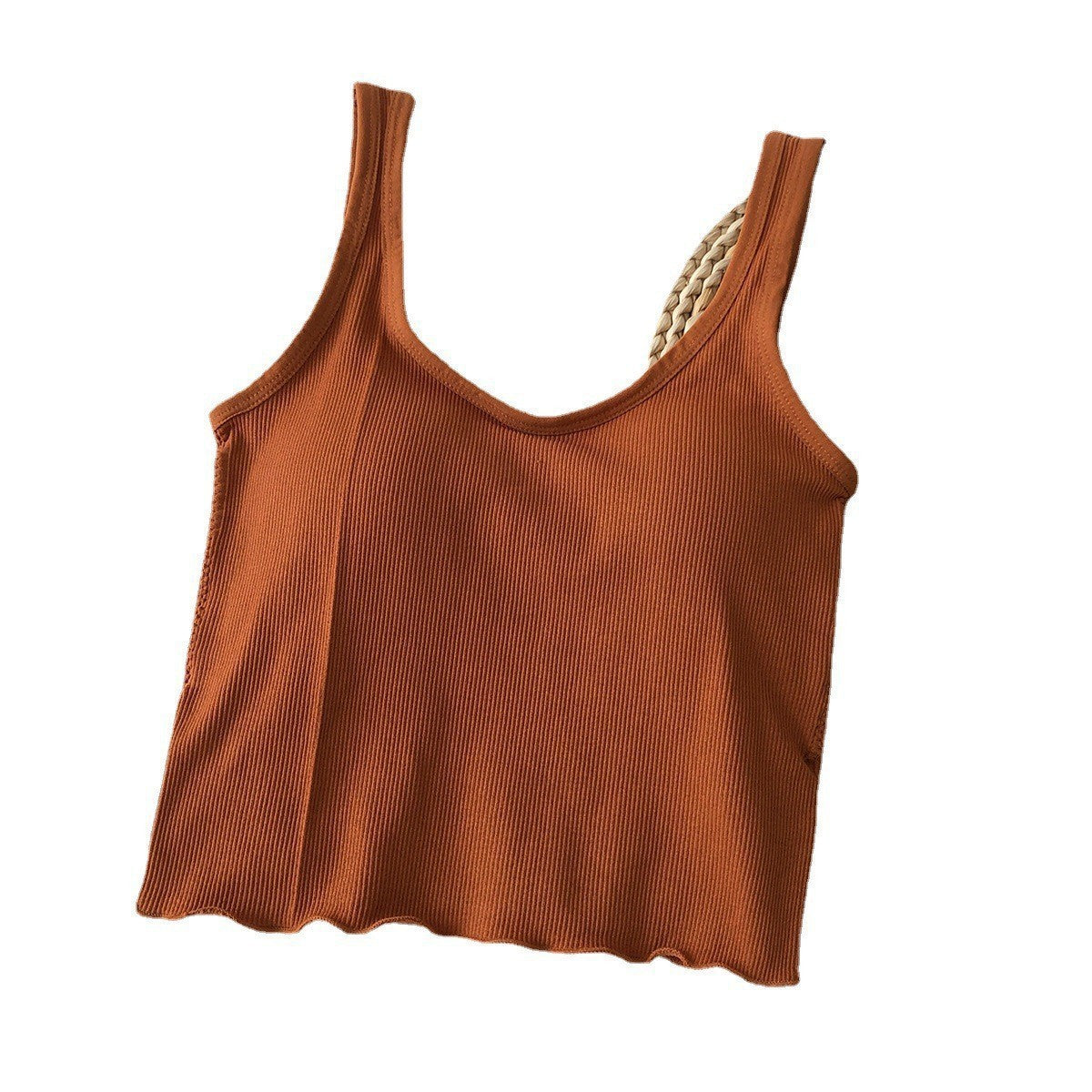 Evelirisse U-Neck Spaghetti Strap Padded Cotton Camisole