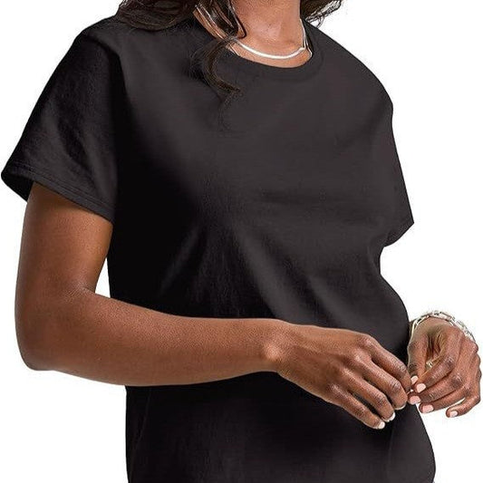 Liorisse Loose Fit Crew Neck Summer Tee for Women