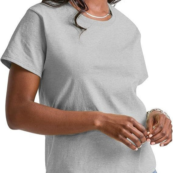 Liorisse Loose Fit Crew Neck Summer Tee for Women