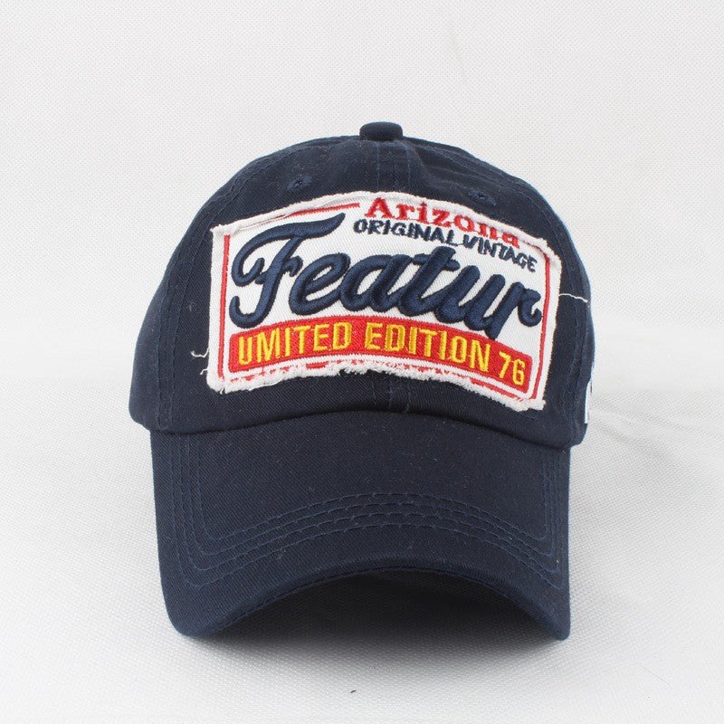 Sylviennea Embroidered Letter Adjustable Peaked Cap