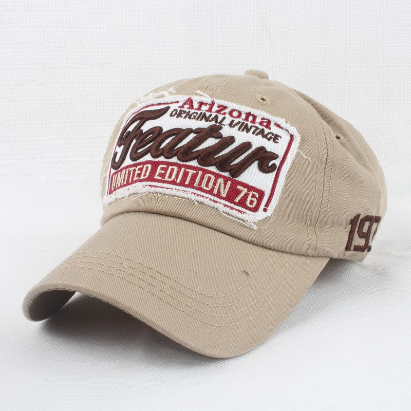 Sylviennea Embroidered Letter Adjustable Peaked Cap
