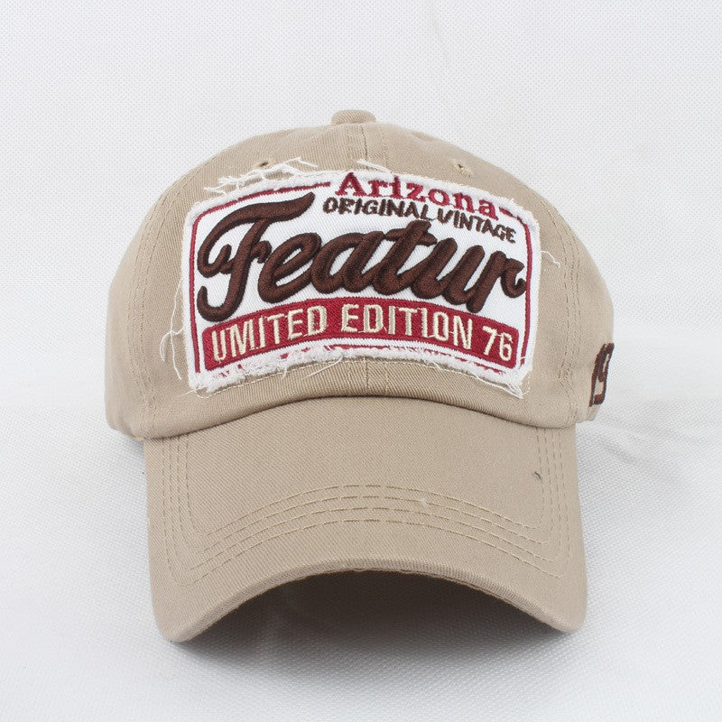 Sylviennea Embroidered Letter Adjustable Peaked Cap