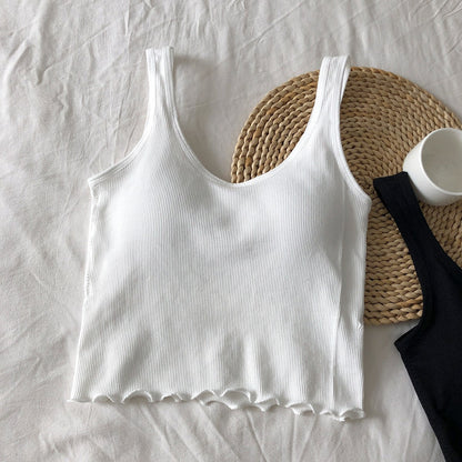 Evelirisse U-Neck Spaghetti Strap Padded Cotton Camisole