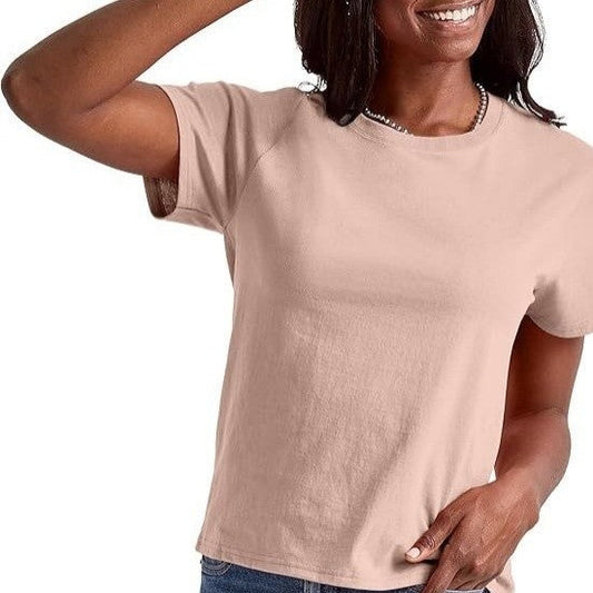 Liorisse Loose Fit Crew Neck Summer Tee for Women