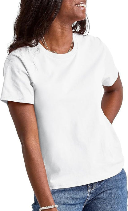 Liorisse Loose Fit Crew Neck Summer Tee for Women
