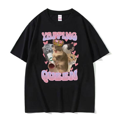 Lorirae Funny Graphic Loose Fit Cotton T-Shirt