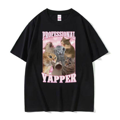 Lorirae Funny Graphic Loose Fit Cotton T-Shirt