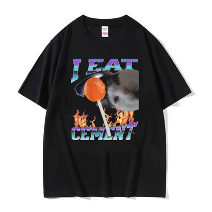 Lorirae Funny Graphic Loose Fit Cotton T-Shirt