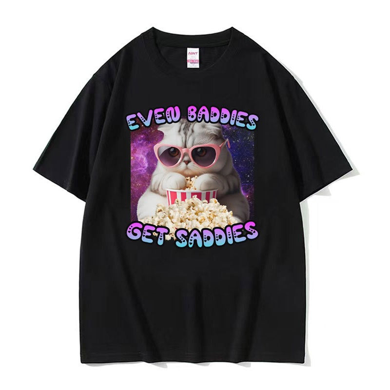 Lorirae Funny Graphic Loose Fit Cotton T-Shirt