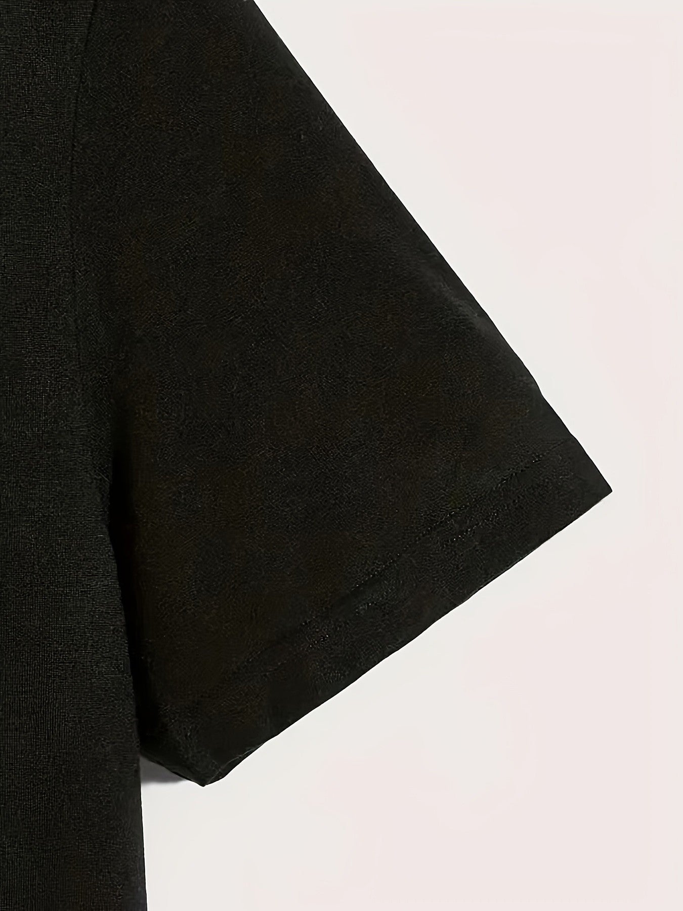 Lyvessa Black Abstract Print Short Sleeve Tee