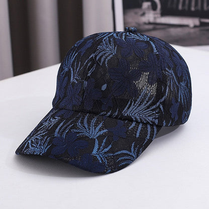 Myrelle Retro Lace Hollow Woven Dome Baseball Cap