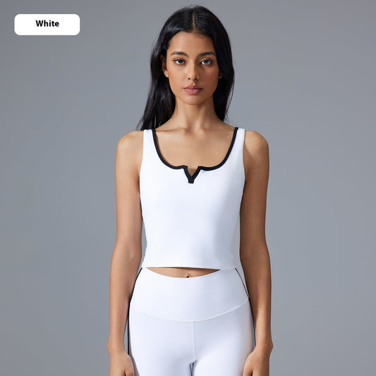 Oryvella Deep U-Back Padded Compression Sports Vest