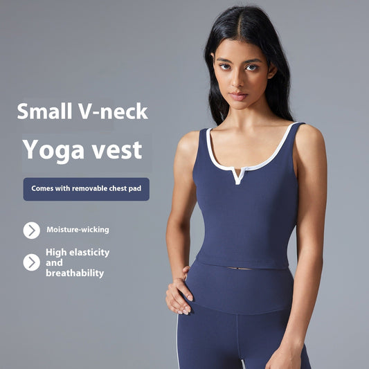 Oryvella Deep U-Back Padded Compression Sports Vest