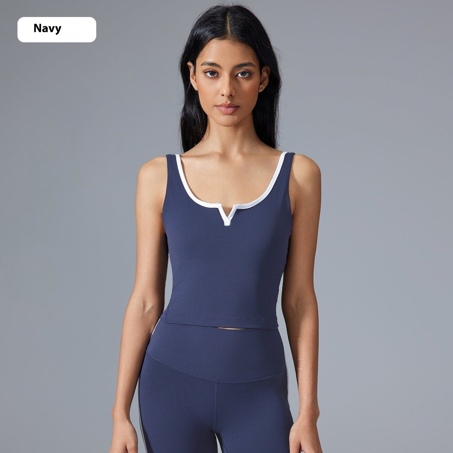 Oryvella Deep U-Back Padded Compression Sports Vest