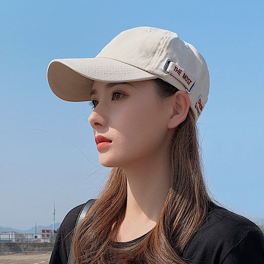 Serenelleh Cotton Dome Sun Hat with Lettering