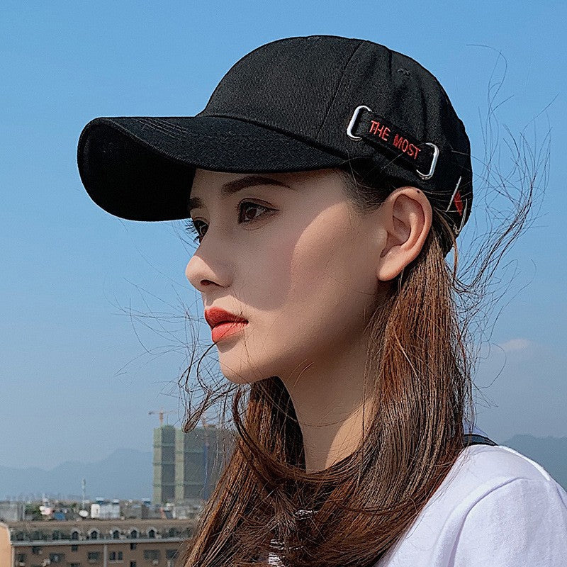 Serenelleh Cotton Dome Sun Hat with Lettering