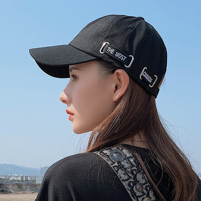 Serenelleh Cotton Dome Sun Hat with Lettering