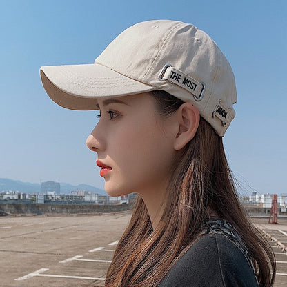Serenelleh Cotton Dome Sun Hat with Lettering
