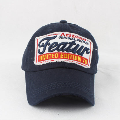 Sylviennea Embroidered Letter Adjustable Peaked Cap