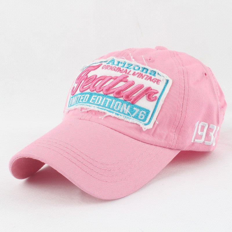 Sylviennea Embroidered Letter Adjustable Peaked Cap
