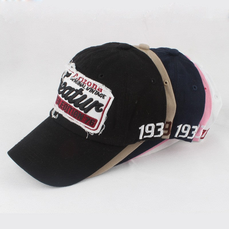 Sylviennea Embroidered Letter Adjustable Peaked Cap