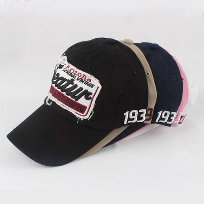 Sylviennea Embroidered Letter Adjustable Peaked Cap