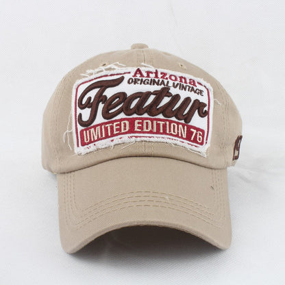 Sylviennea Embroidered Letter Adjustable Peaked Cap