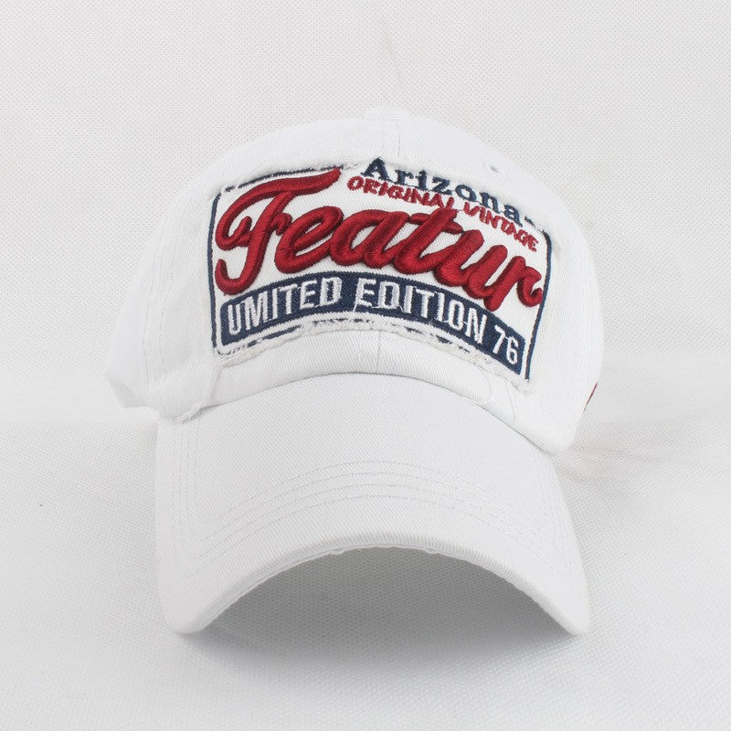 Sylviennea Embroidered Letter Adjustable Peaked Cap