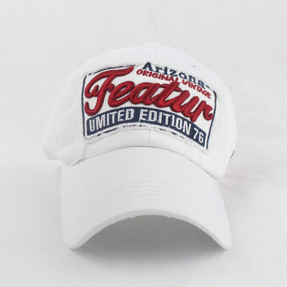 Sylviennea Embroidered Letter Adjustable Peaked Cap