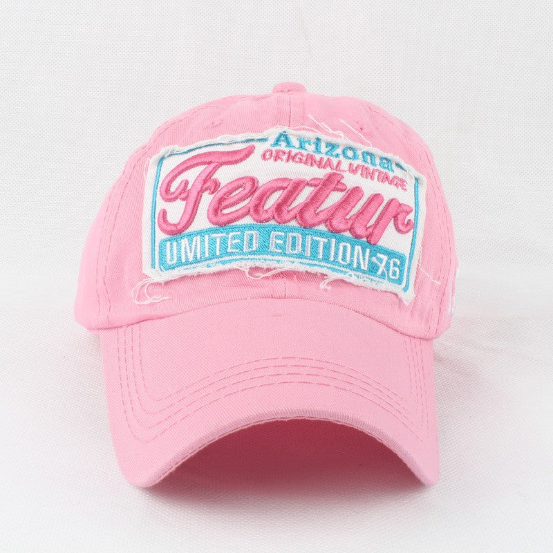 Sylviennea Embroidered Letter Adjustable Peaked Cap
